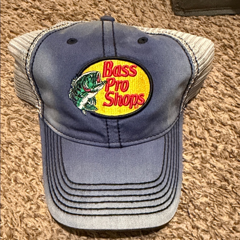 Bass Pro Shops Navy and Gray Cap